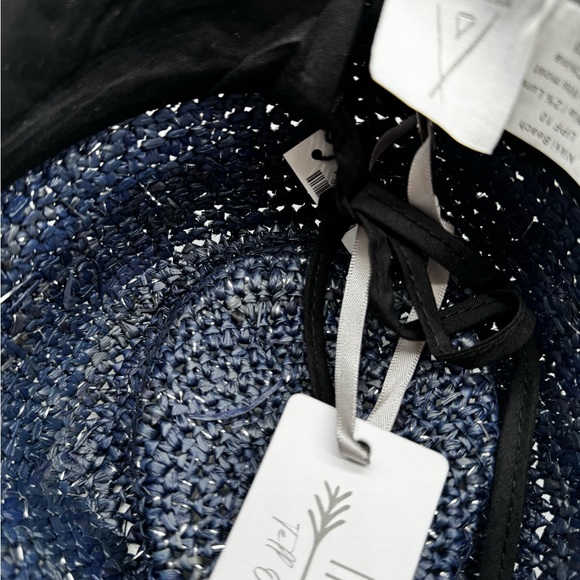 Boston Proper Navy Western‎ Woven Hat, O\\S. NWT main image 5